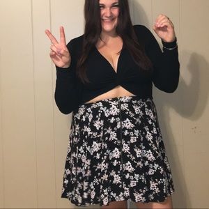 Long sleeve forever 21 crop top